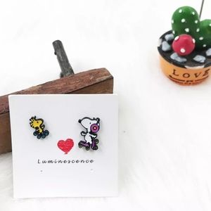 2/$15 PEANUTS ENAMEL HYPOALLERGENIC STUD EARRINGS